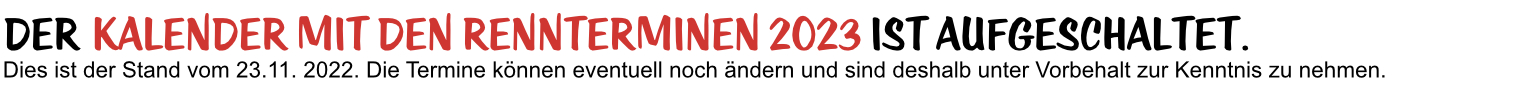 Headline Kalender 2023